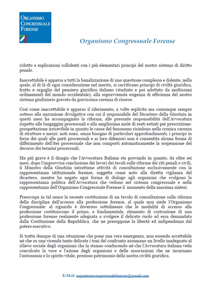 Lettera Al Presidente Del Consiglio Dei Ministri Giuseppe Conte